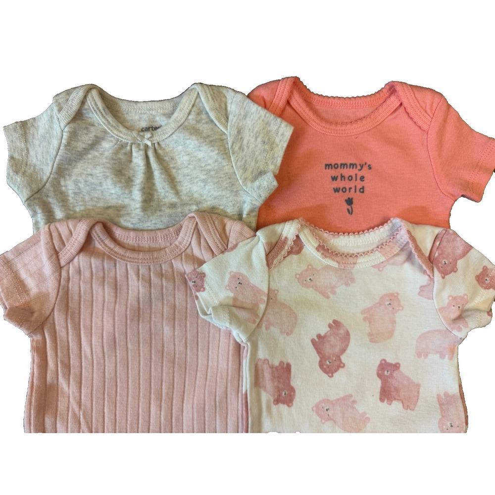 Carters Baby Girl Newborn Outfits Tee Shirts Bodysuits Clothes Lot Mommys World